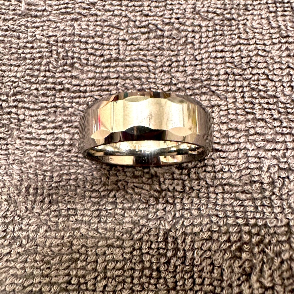 Silver Tungsten Ring